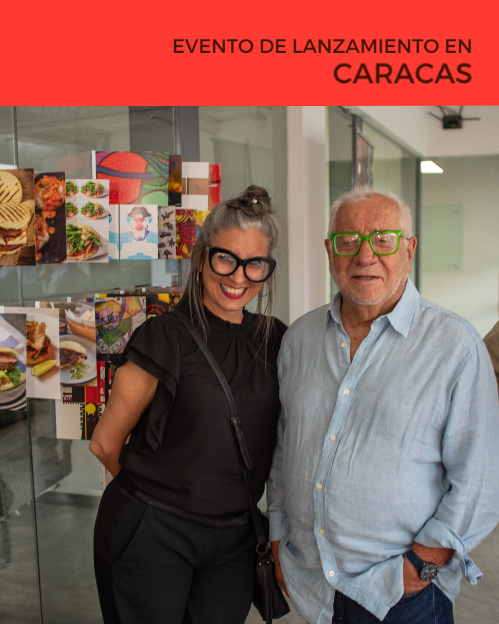 ira leon miro popic una arepa hecha postal evento de lanzamiento mariano moreno arraigo foundation